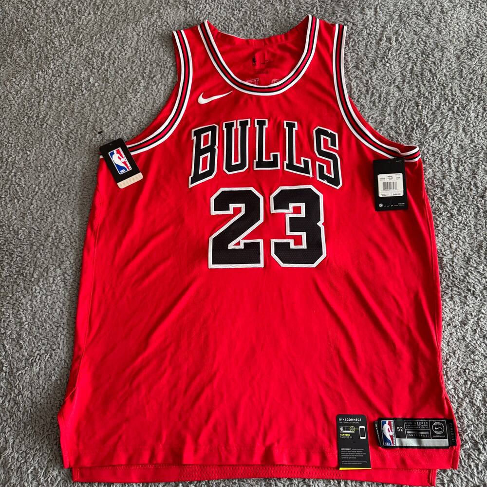 Michael Jordan Nike Authentic NBA Chicago Bulls Icon Jersey NWT W/ Box Men XL 52
